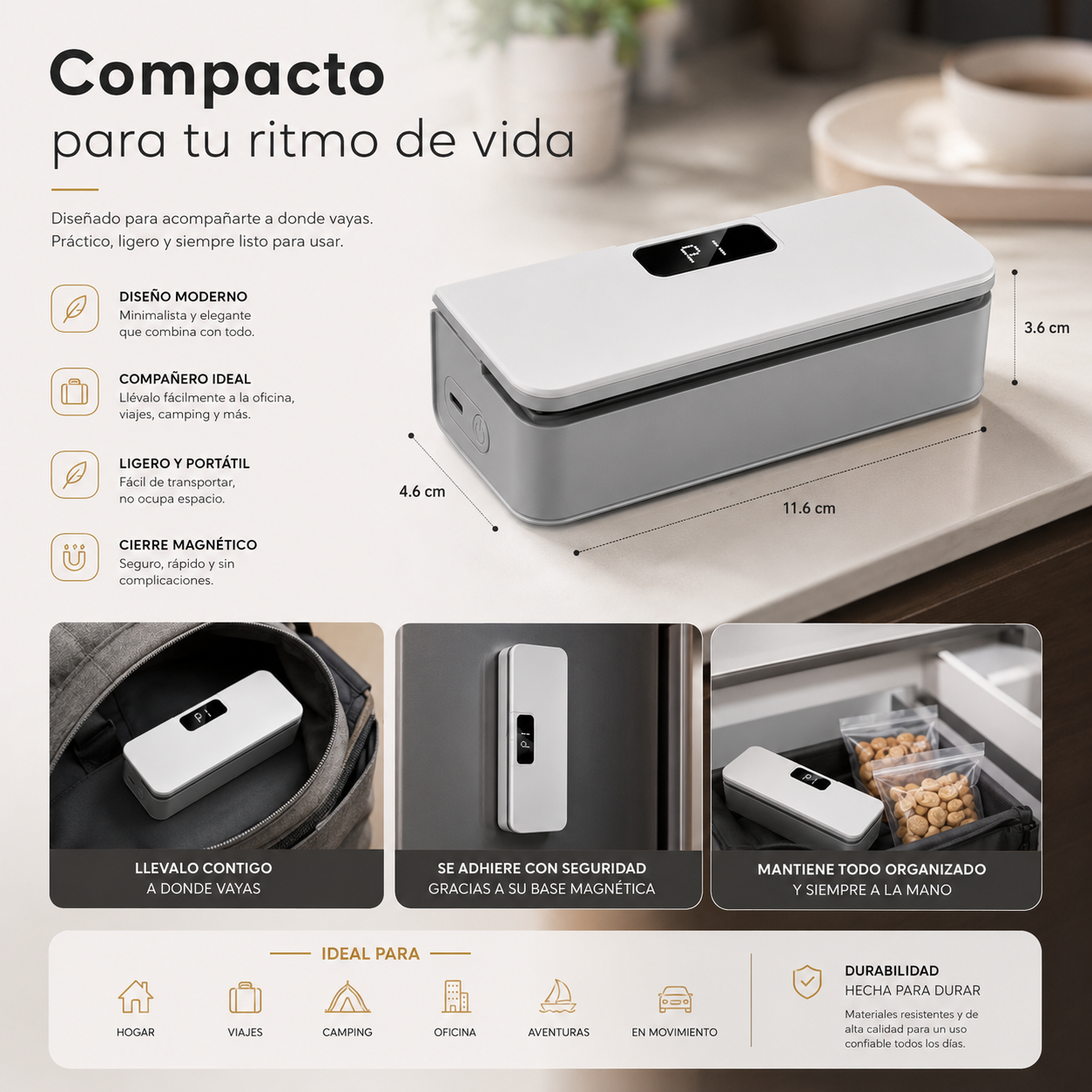 Mini Selladora Portátil De Alimentos